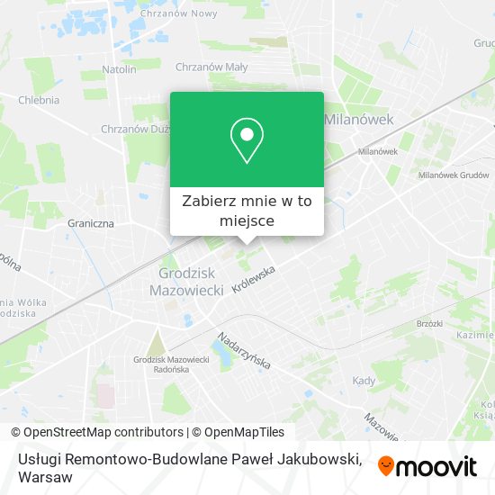 Mapa Usługi Remontowo-Budowlane Paweł Jakubowski