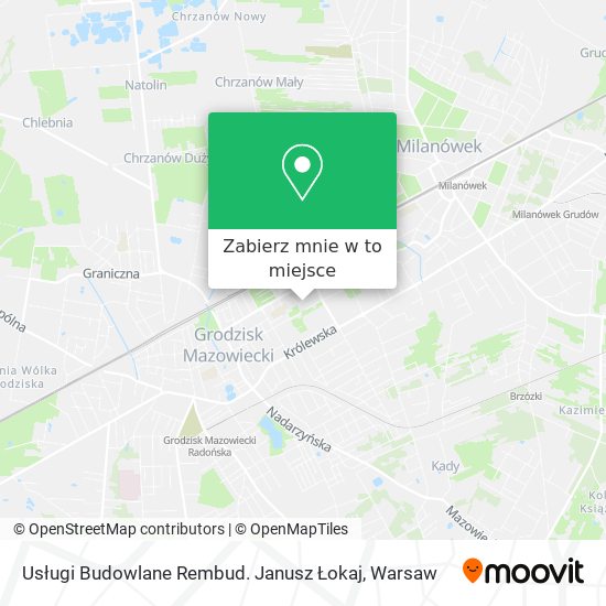 Mapa Usługi Budowlane Rembud. Janusz Łokaj