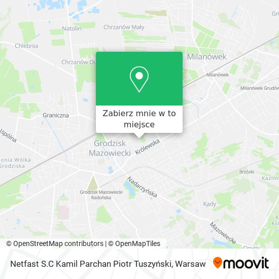 Mapa Netfast S.C Kamil Parchan Piotr Tuszyński