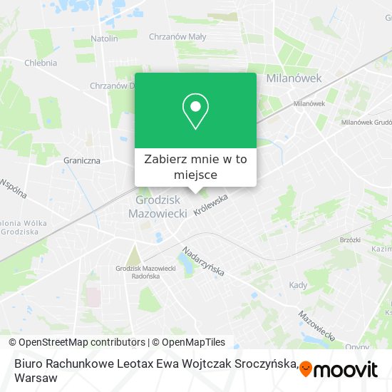 Mapa Biuro Rachunkowe Leotax Ewa Wojtczak Sroczyńska