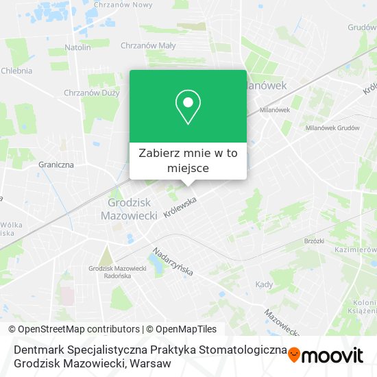 Mapa Dentmark Specjalistyczna Praktyka Stomatologiczna Grodzisk Mazowiecki