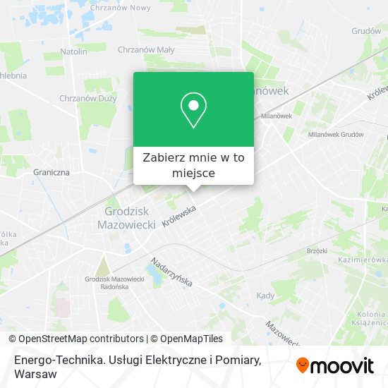 Mapa Energo-Technika. Usługi Elektryczne i Pomiary