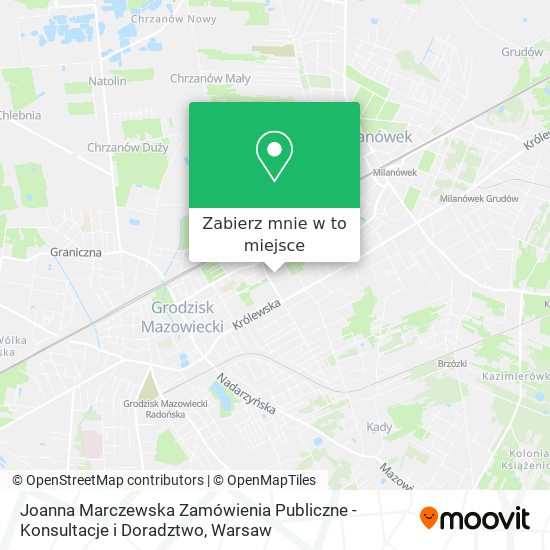 Mapa Joanna Marczewska Zamówienia Publiczne - Konsultacje i Doradztwo