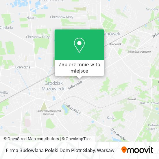 Mapa Firma Budowlana Polski Dom Piotr Słaby