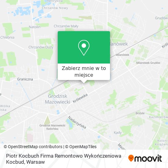 Mapa Piotr Kocbuch Firma Remontowo Wykończeniowa Kocbud