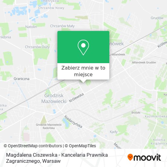 Mapa Magdalena Ciszewska - Kancelaria Prawnika Zagranicznego