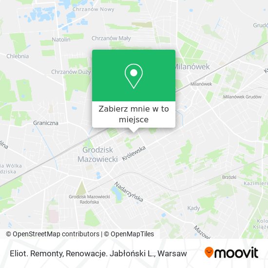 Mapa Eliot. Remonty, Renowacje. Jabłoński L.