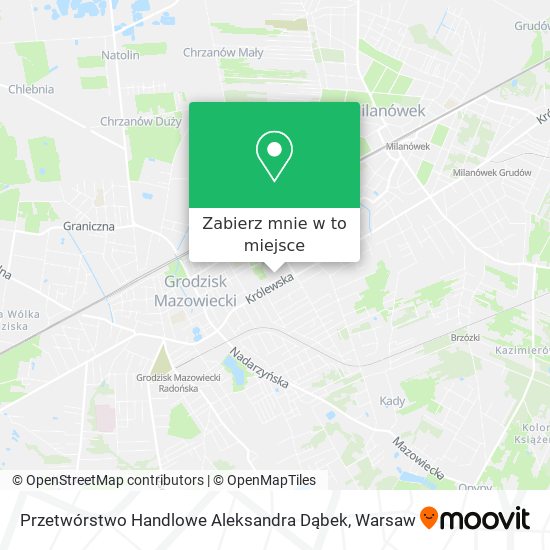 Mapa Przetwórstwo Handlowe Aleksandra Dąbek