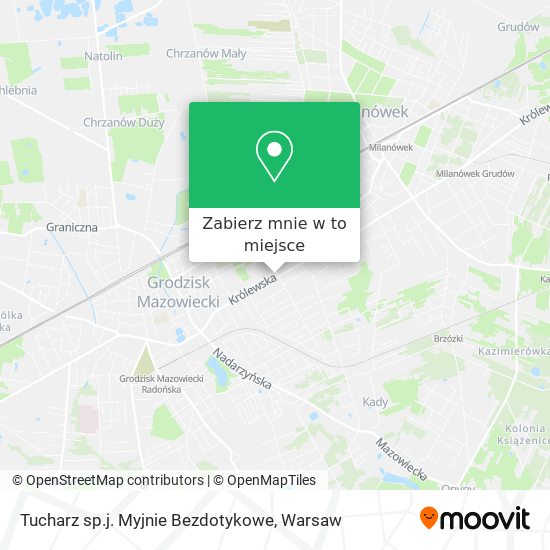 Mapa Tucharz sp.j. Myjnie Bezdotykowe