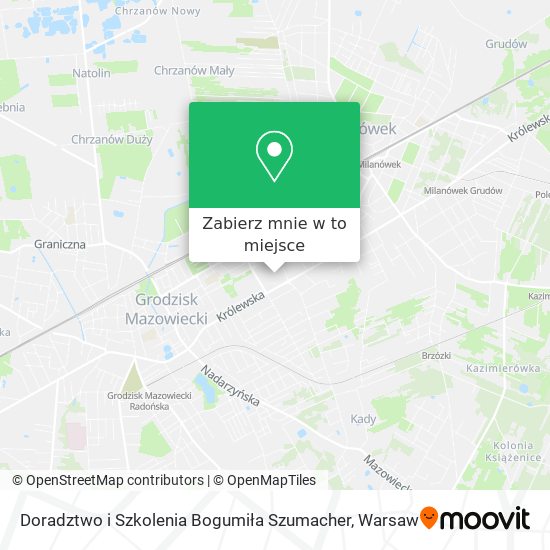 Mapa Doradztwo i Szkolenia Bogumiła Szumacher