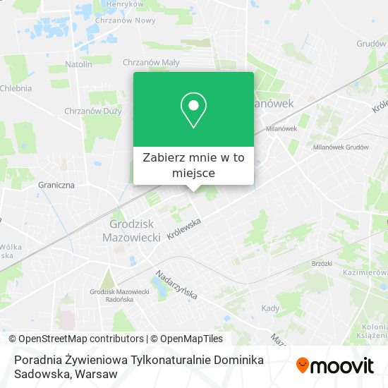 Mapa Poradnia Żywieniowa Tylkonaturalnie Dominika Sadowska