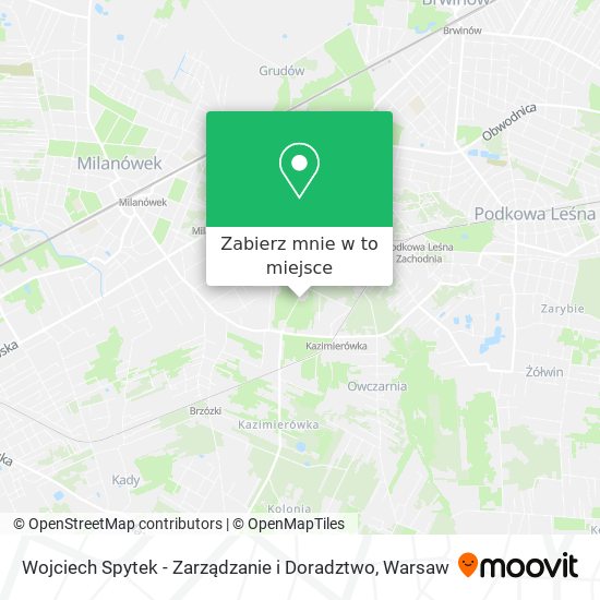 Mapa Wojciech Spytek - Zarządzanie i Doradztwo