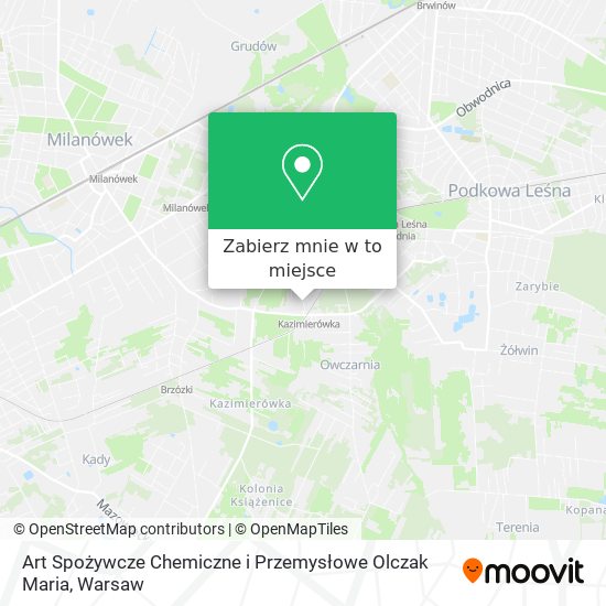 Mapa Art Spożywcze Chemiczne i Przemysłowe Olczak Maria