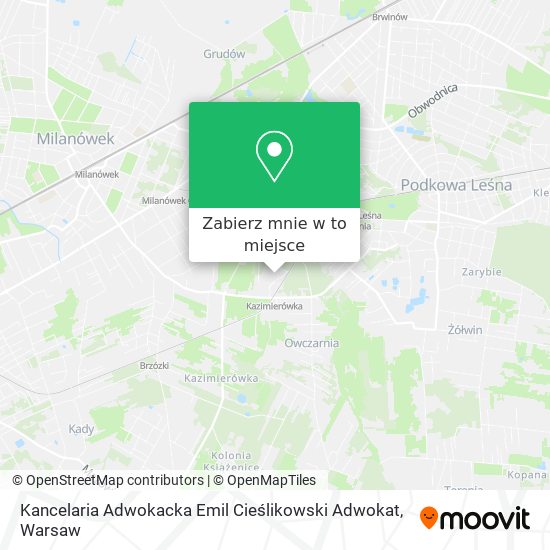 Mapa Kancelaria Adwokacka Emil Cieślikowski Adwokat