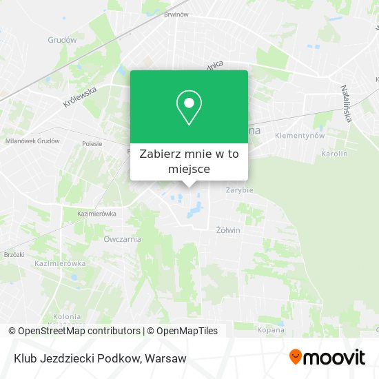 Mapa Klub Jezdziecki Podkow