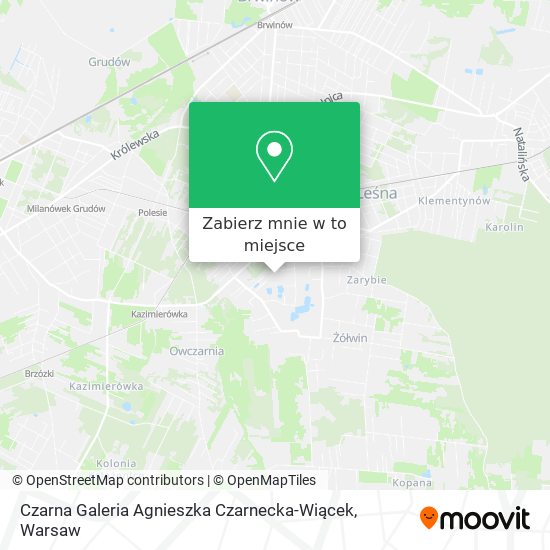 Mapa Czarna Galeria Agnieszka Czarnecka-Wiącek