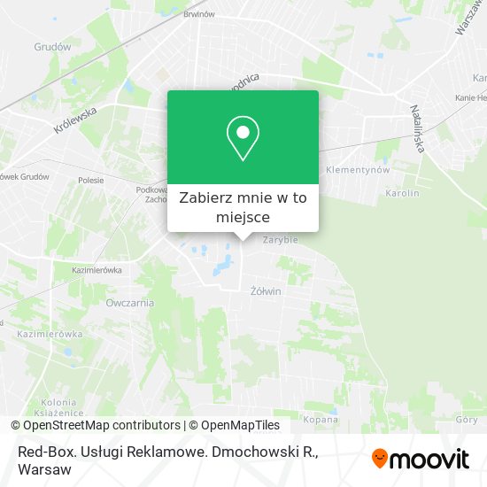 Mapa Red-Box. Usługi Reklamowe. Dmochowski R.