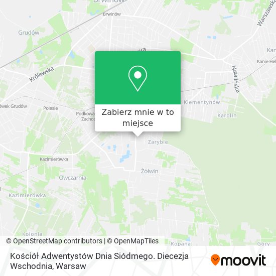 Mapa Kościół Adwentystów Dnia Siódmego. Diecezja Wschodnia