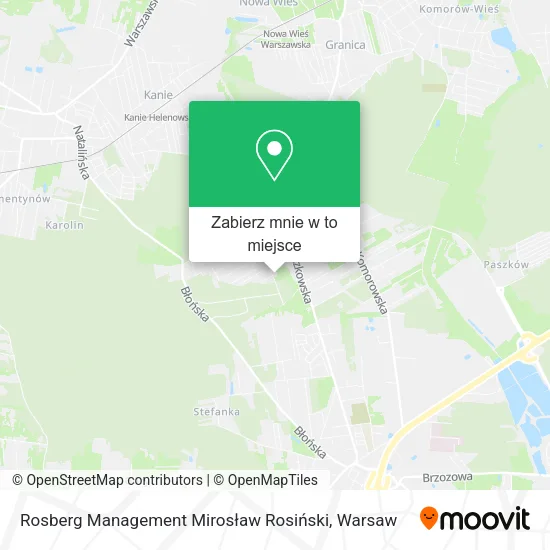 Mapa Rosberg Management Mirosław Rosiński