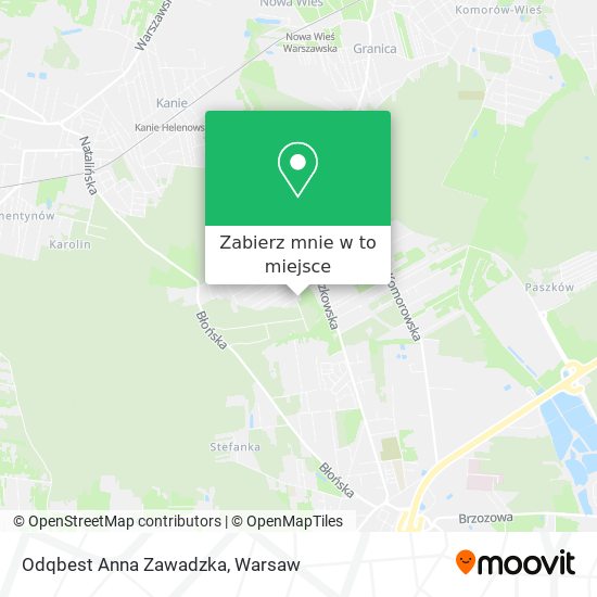 Mapa Odqbest Anna Zawadzka