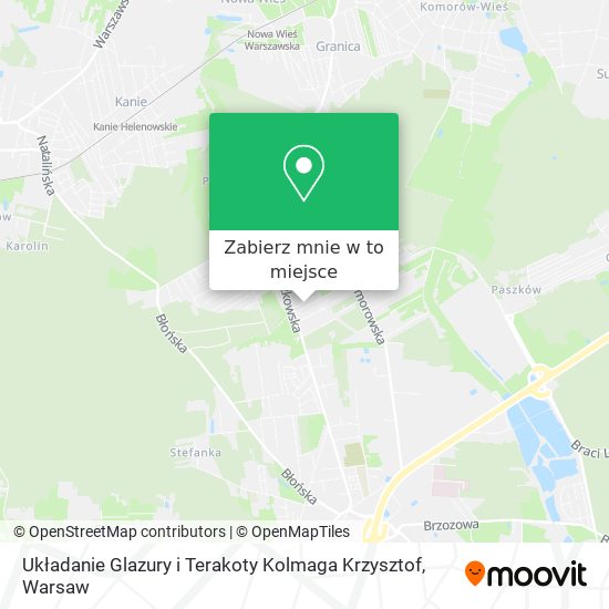 Mapa Układanie Glazury i Terakoty Kolmaga Krzysztof