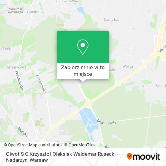 Mapa Olwot S C Krzysztof Oleksiak Waldemar Rusecki - Nadarzyn