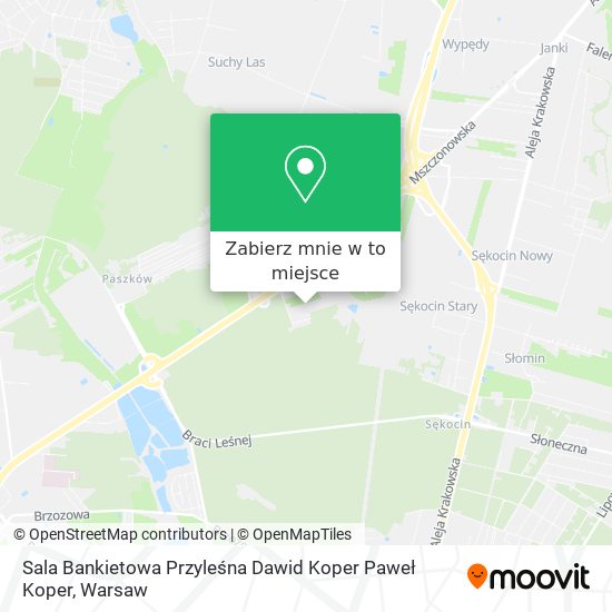 Mapa Sala Bankietowa Przyleśna Dawid Koper Paweł Koper