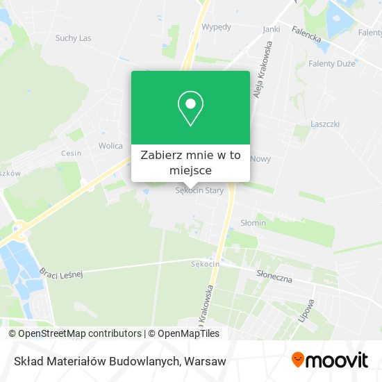 Mapa Skład Materiałów Budowlanych