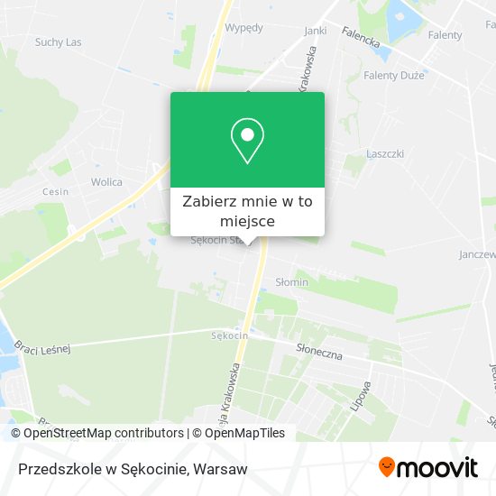 Mapa Przedszkole w Sękocinie