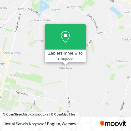 Mapa Instal Serwis Krzysztof Boguta