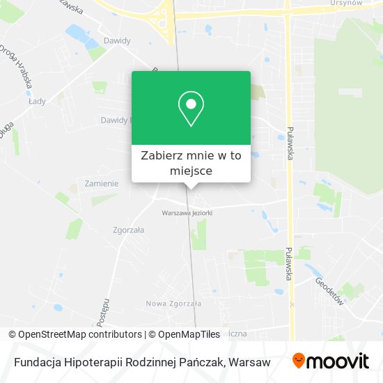 Mapa Fundacja Hipoterapii Rodzinnej Pańczak