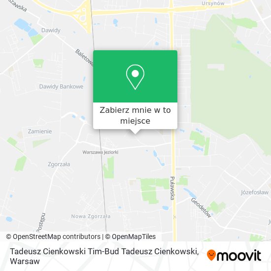 Mapa Tadeusz Cienkowski Tim-Bud Tadeusz Cienkowski