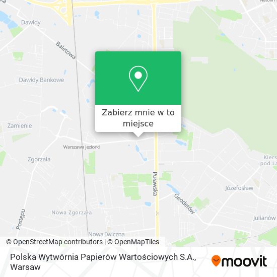 Mapa Polska Wytwórnia Papierów Wartościowych S.A.