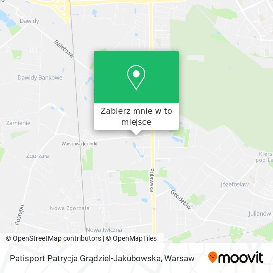 Mapa Patisport Patrycja Grądziel-Jakubowska