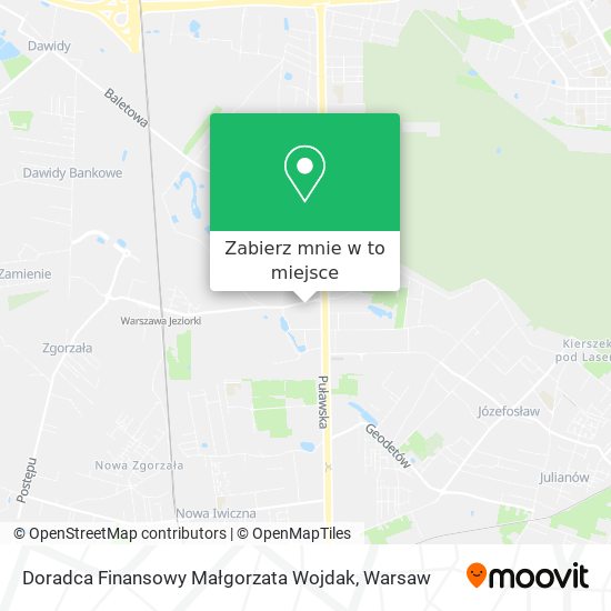 Mapa Doradca Finansowy Małgorzata Wojdak