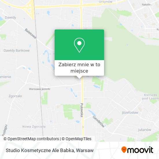 Mapa Studio Kosmetyczne Ale Babka