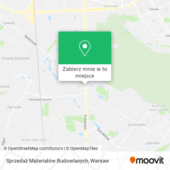 Mapa Sprzedaż Materiałów Budowlanych