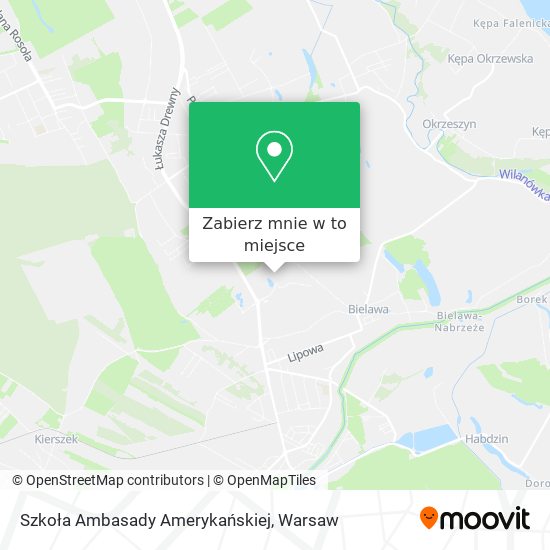 Mapa Szkoła Ambasady Amerykańskiej