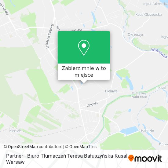 Mapa Partner - Biuro Tłumaczeń Teresa Bałuszyńska-Kusal