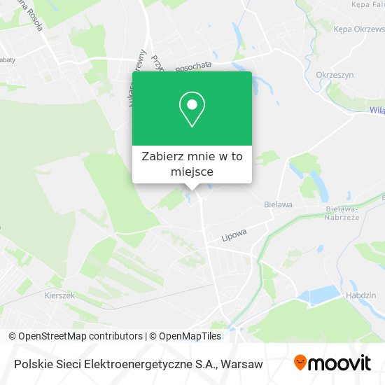 Mapa Polskie Sieci Elektroenergetyczne S.A.