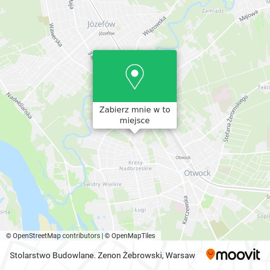 Mapa Stolarstwo Budowlane. Zenon Żebrowski