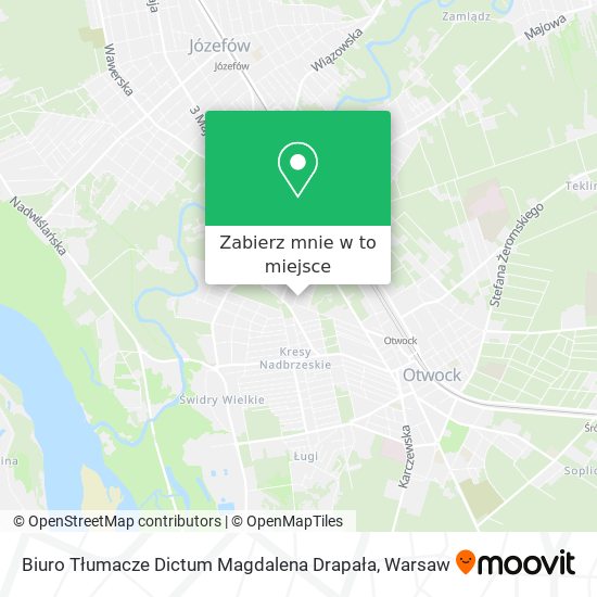 Mapa Biuro Tłumacze Dictum Magdalena Drapała