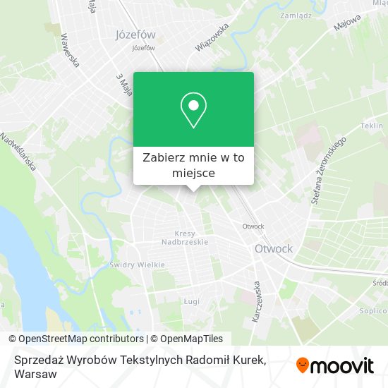 Mapa Sprzedaż Wyrobów Tekstylnych Radomił Kurek