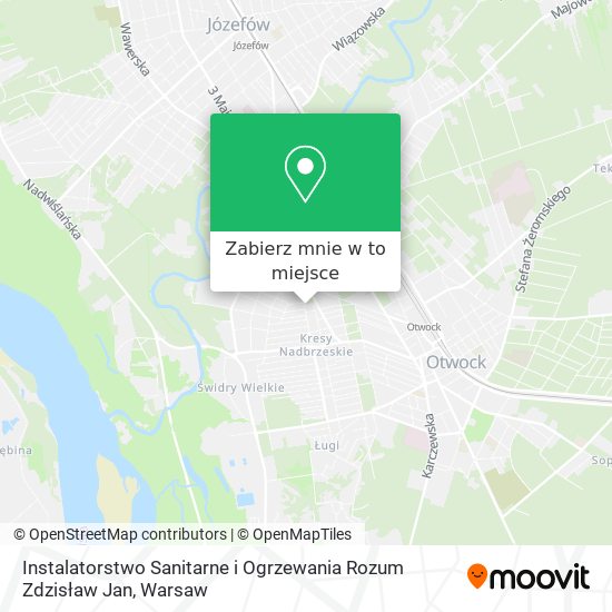 Mapa Instalatorstwo Sanitarne i Ogrzewania Rozum Zdzisław Jan