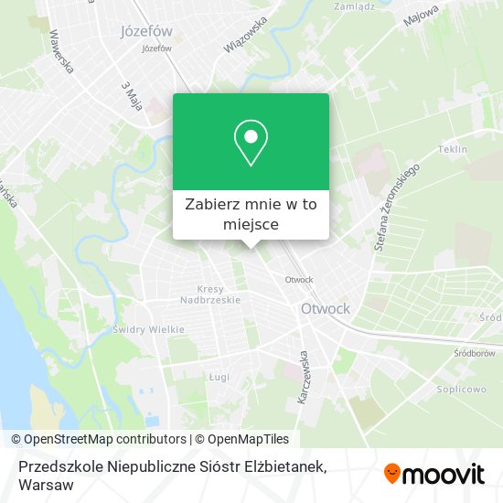 Mapa Przedszkole Niepubliczne Sióstr Elżbietanek