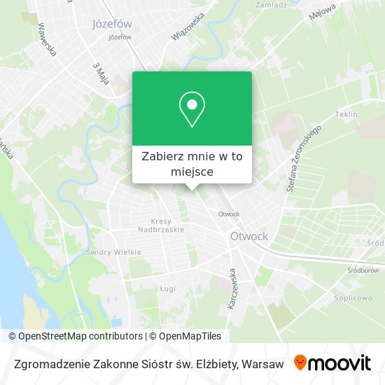 Mapa Zgromadzenie Zakonne Sióstr św. Elżbiety