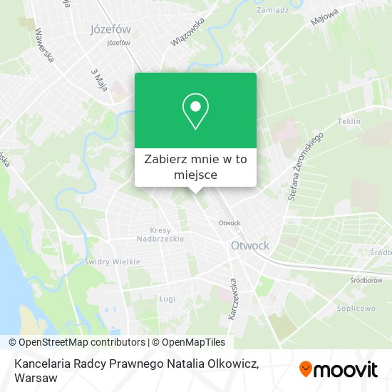 Mapa Kancelaria Radcy Prawnego Natalia Olkowicz