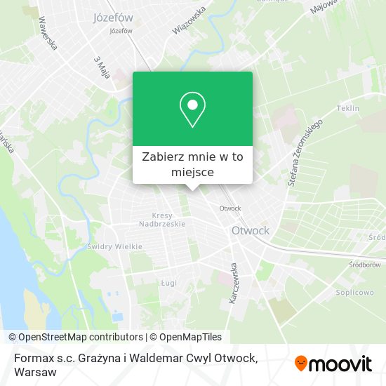 Mapa Formax s.c. Grażyna i Waldemar Cwyl Otwock