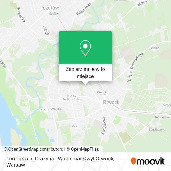 Mapa Formax s.c. Grażyna i Waldemar Cwyl Otwock