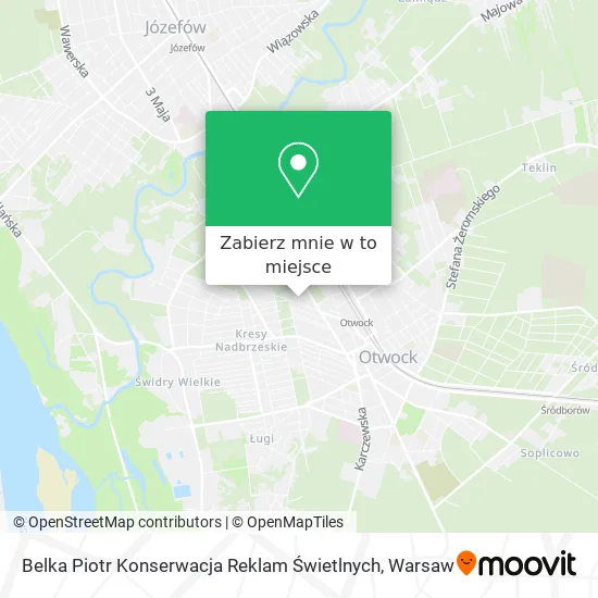 Mapa Belka Piotr Konserwacja Reklam Świetlnych